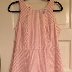 JCrew Summer Dress Pink/White Stripe